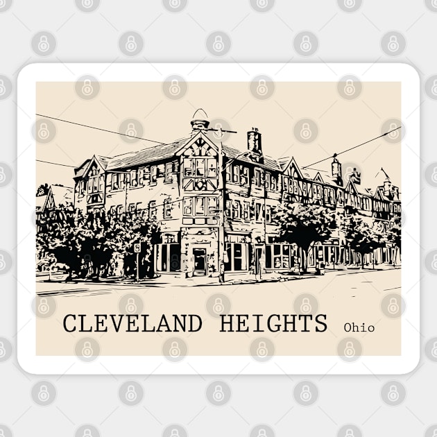 Cleveland Heights Ohio Sticker by Lakeric